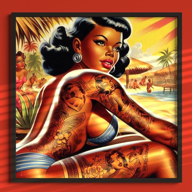 Beach Summer Pin-up Poster (Skapare uppladdad)