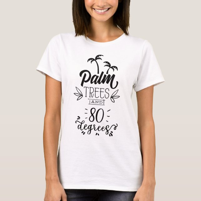 Beach Summer Sunshine Party Outfit T Shirt (Framsida)