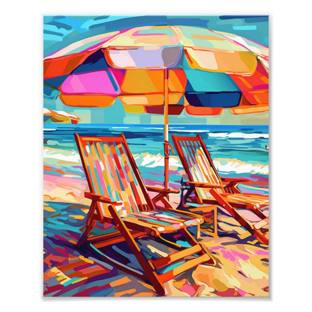 Beach Summer Vibes Fototryck (Framsidan)