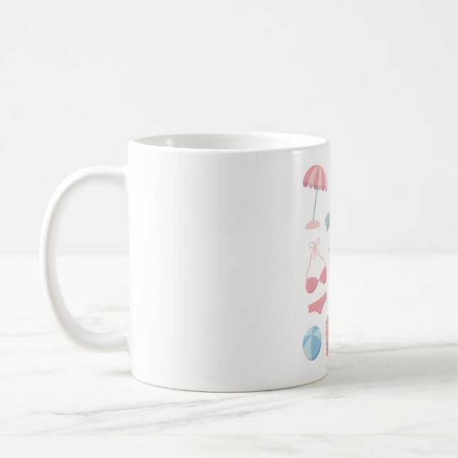 Beach Summer Vibes Kaffemugg (Vänster)