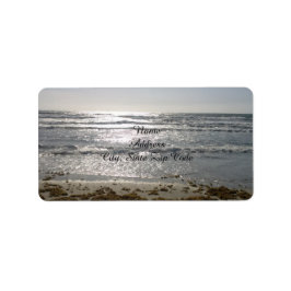 Beach Sunrise-Adressetiketter Adressetikett