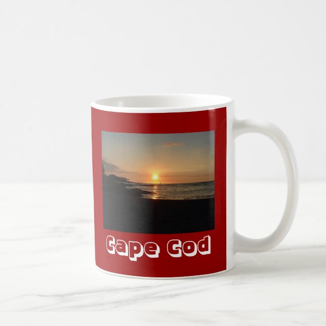 Beach Sunrise Cape Cod Massachusetts Coffee Mugg (Höger)