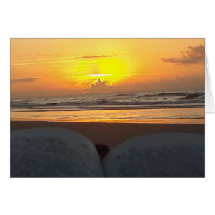 Beach Sunrise Card, Sång of the Sunrise Hälsningskort