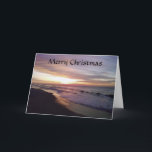 BEACH SUNRISE CHRISTMAS HÄLSNING HELGKORT<br><div class="desc">Det här är perfektens julhälsningskort för alla i ditt liv!</div>