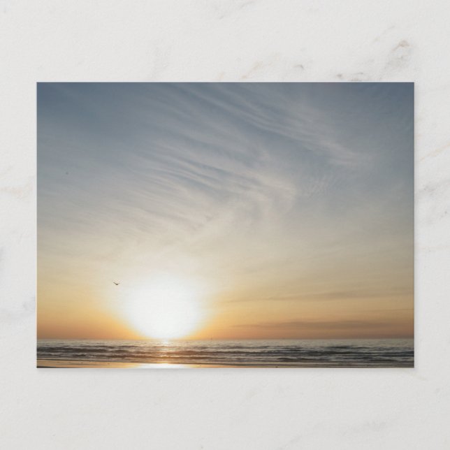 Beach Sunrise Firande Blank Inbjudan Vykort (Framsida)