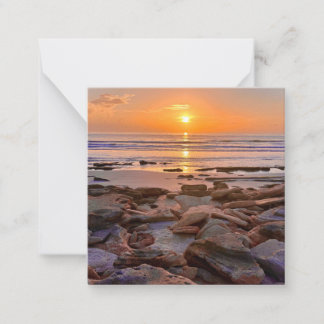 Beach Sunrise mini notecard set Anteckningskort