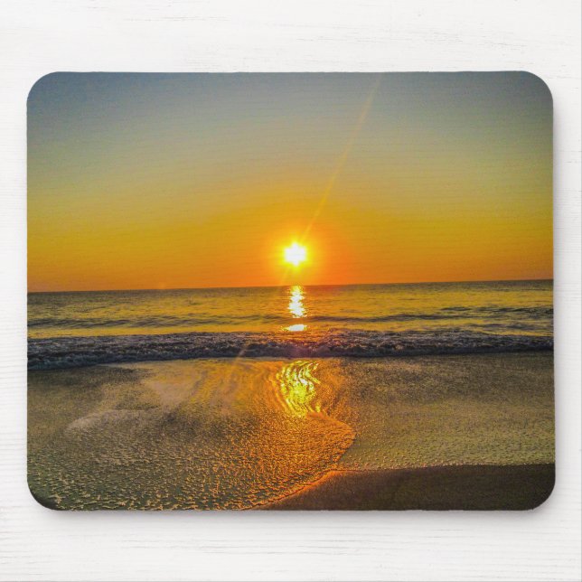 Beach sunrise Mousepad Musmatta (Framsidan)