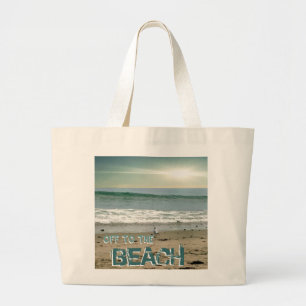 Beach Sunset Beach Bag Jumbo Tygkasse