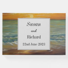 Beach sunset bröllop Guest Bok