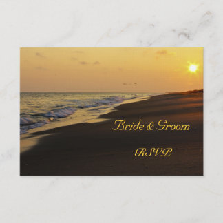 Beach Sunset Bröllop OSA Card Kort