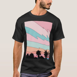 Beach sunset by t shirt