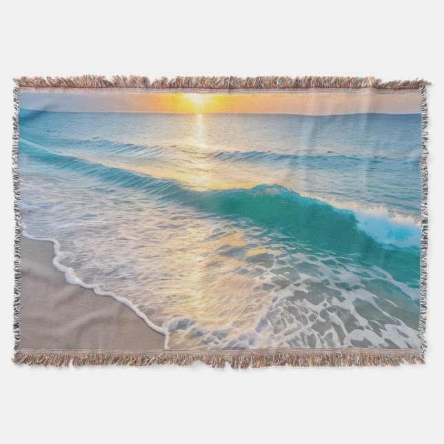 Beach Sunset Filt (Framsidan)