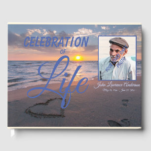 Beach Sunset Firande Life Blue Guest Bok