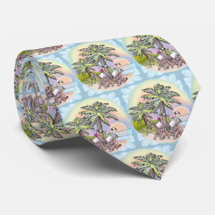 Beach Sunset Flamingo Slips