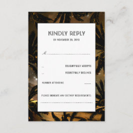 Beach Sunset Handflatan Bröllop OSA-kort OSA Kort