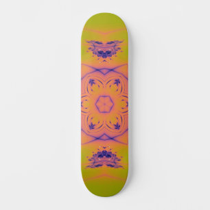 Beach Sunset High Contrast Mandela Mini Skateboard Bräda 18,5 Cm