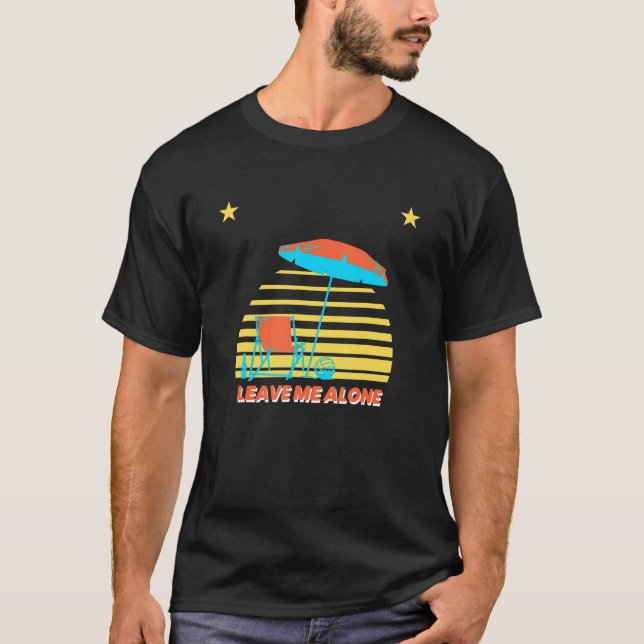 Beach Sunset Lämna Me-Ensam T Shirt (Framsida)