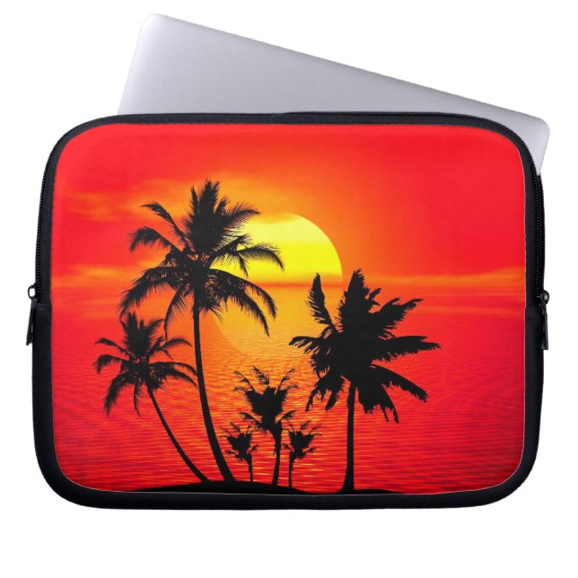 Beach Sunset Laptop Fodral (Framsidan)