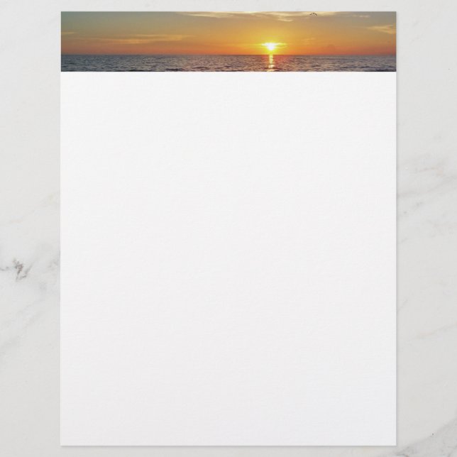 Beach Sunset Letterhead (Framsida)