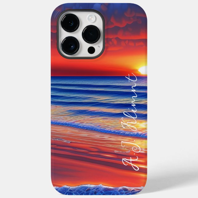 Beach Sunset med Personlig Namn (Baksida)