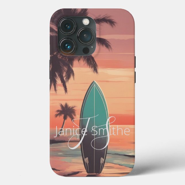 Beach Sunset Monogram (Baksida )