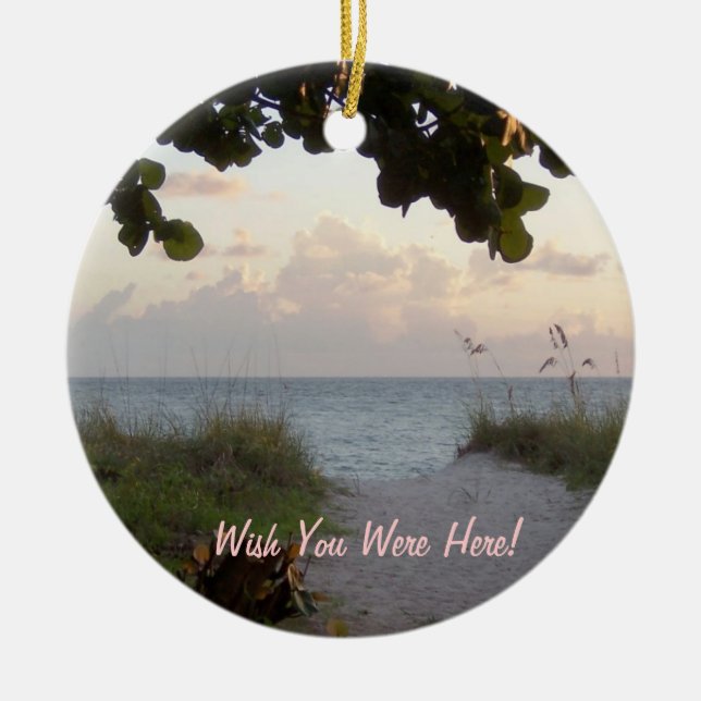 Beach Sunset Ornament (Framsidan)