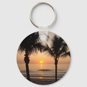 Beach Sunset Photography Nature Nyckelring Art Trä