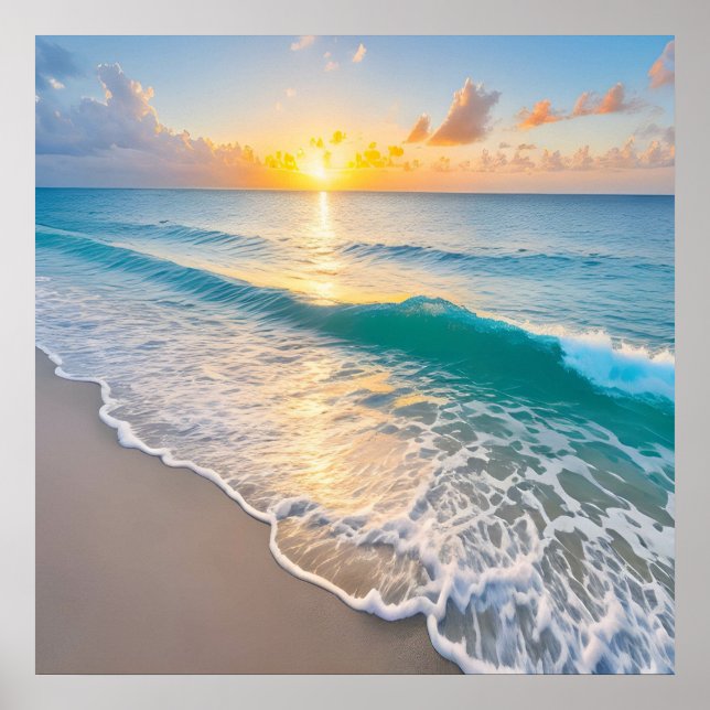 Beach Sunset Poster (Framsidan)