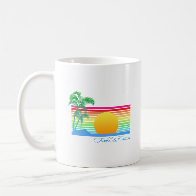 Beach Sunset Turks Caicos Kaffemugg (Vänster)