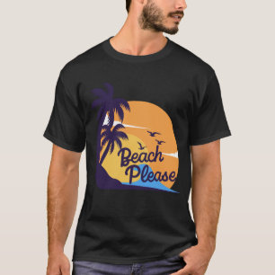 Beach Sunset Vibes Sommar Tropical T-Shirt