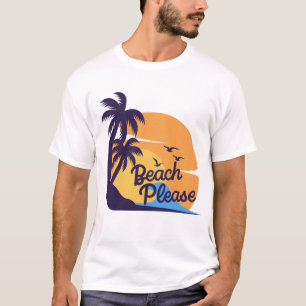 Beach Sunset Vibes   Sommar Tropical T-Shirt