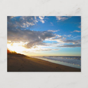 Beach Sunset-vykort Vykort