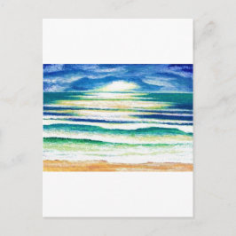 Beach Surfa Ocean Vinkar Beach Decor Sunrise Vykort