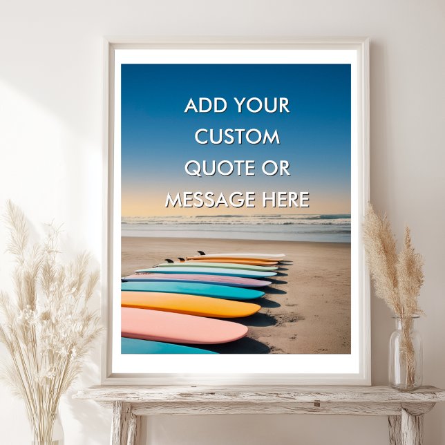 Beach Surfing-Skapa Din Egen Motiverande  Poster (Beach Surfing-Create Your Own Motivational Poster)