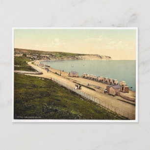 Beach, Swanage, Englands sällsynt Photochrom Vykort