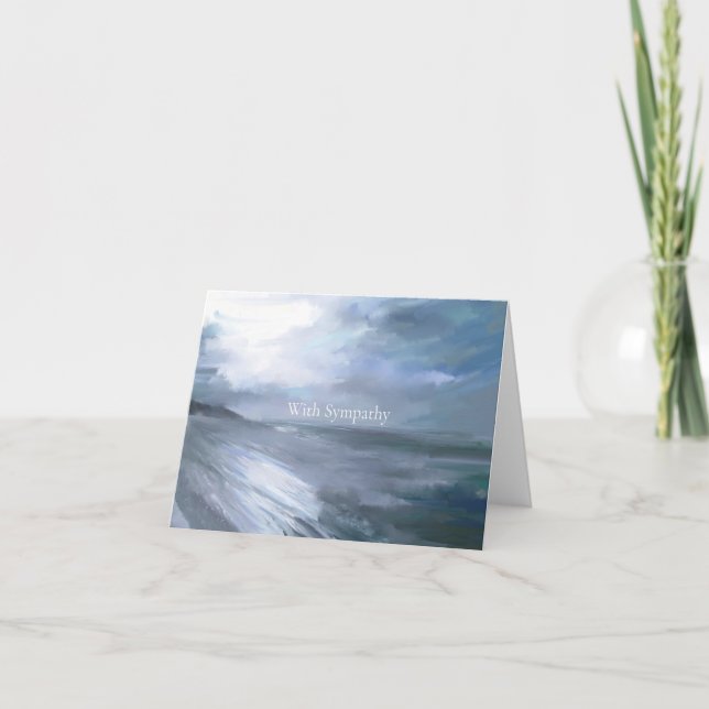 Beach Sympathy Card Kort (Framsida)