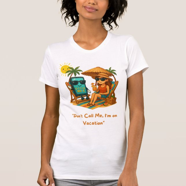 Beach T Shirt Vacation Mode (Framsida)