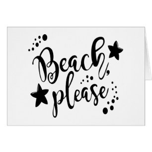 Beach, tack hälsningskort