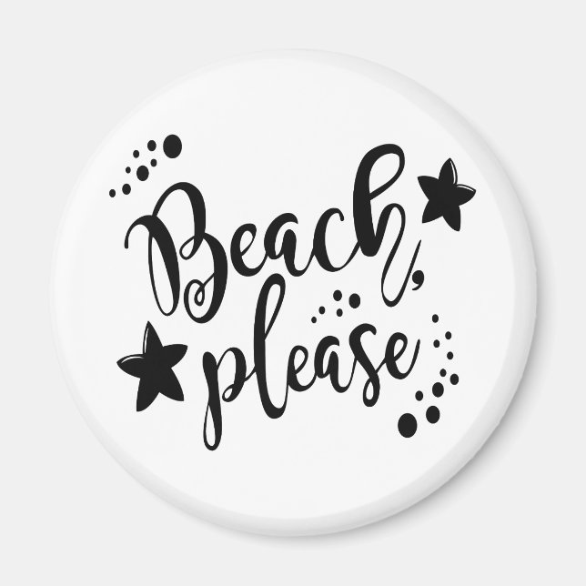 Beach, tack magnet (Framsidan)