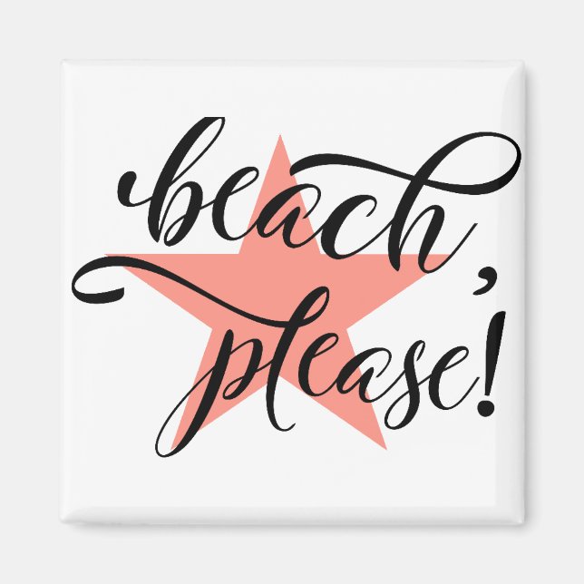 Beach, tack magnet (Framsidan)