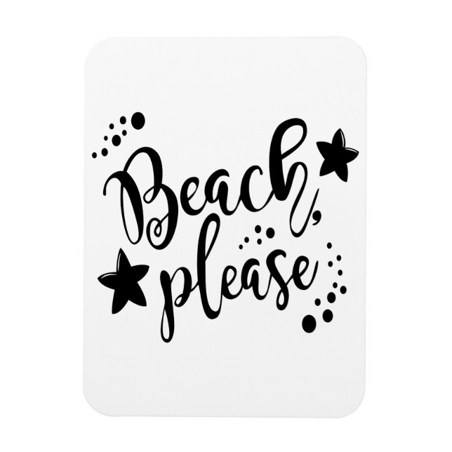Beach, tack magnet (Vertikal)
