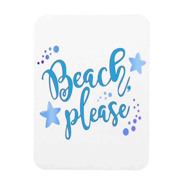 Beach, tack magnet (Vertikal)