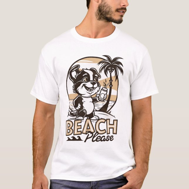 Beach, tack t shirt (Framsida)