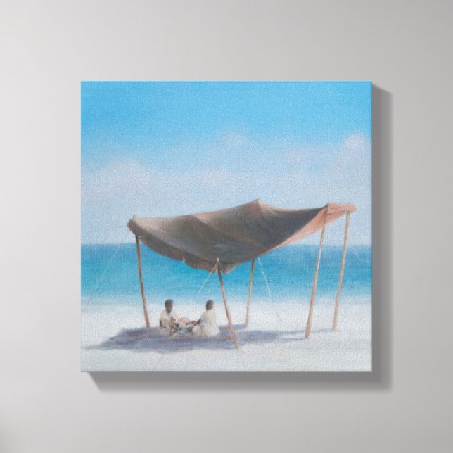 Beach Tält 2012 2 Canvastryck (Framsida)