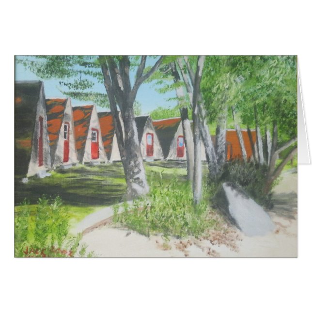 Beach Tält-els COTW Hälsningskort (Framsidan Horizontal)