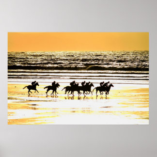 Beach Tävla Kerry Ireland Poster