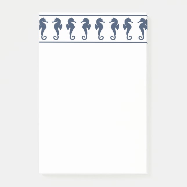 Beach-tema för sjöhästar post-it block (Framsida)