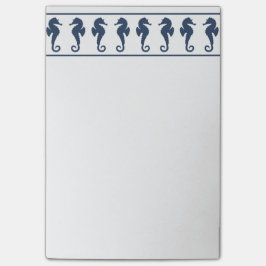 Beach-tema för sjöhästar post-it block