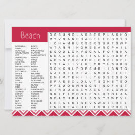 Beach-tema som du saknar spelkort meddelande