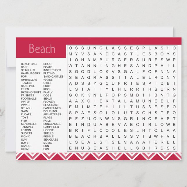 Beach-tema som du saknar spelkort meddelande (Framsida)